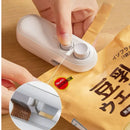 Mini Seladora de Embalagens USB Recarregável com Cortador