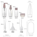 Kit de 11 Frascos para Viagem – Organizador Multifuncional para Cosméticos