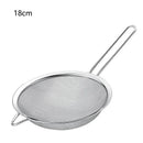Conjunto de 4 peças de peneira fina de aço inoxidável para óleo, farinha, coador, coador de massas
