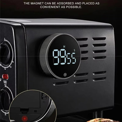 Temporizador de Cozinha Digital Magnético com Contagem Regressiva