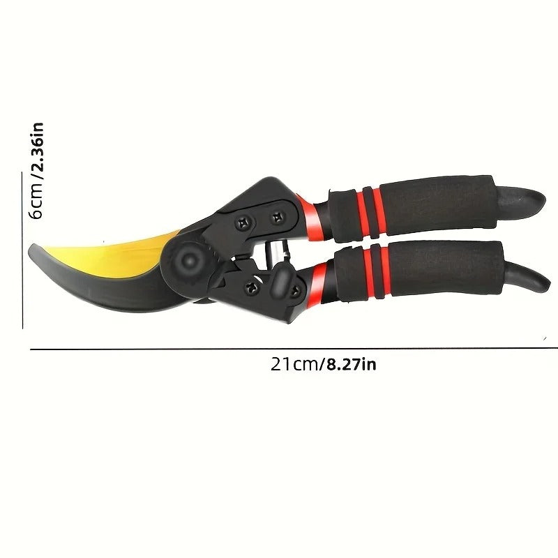 Tesoura de Poda Profissional em Aço Carbono SK-5 de Alta Resistência