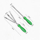 Kit de Ferramentas de Jardinagem em Aço Inoxidável com Alça Antiderrapante + Bolsa Organizadora