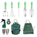Kit de Ferramentas de Jardinagem em Aço Inoxidável com Alça Antiderrapante + Bolsa Organizadora