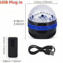 Projetor LED Onda de Água RGB com Controle Remoto USB para Quarto